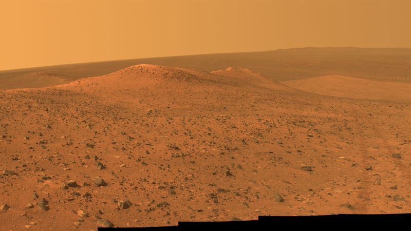 Martian landscape as photographed by Opportunity